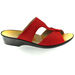 Acheter Mule Compensée Solange Nubuck rouge au meilleur prix