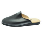 Erik mule d'intérieure en cuir pour homme Noir