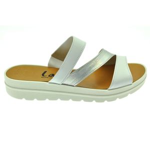 Acheter Natalia mule 3 bandes en cuir Blanc/nacré au meilleur prix