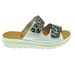 Acheter Mia Mule 2 brides réglables par velcros blanc/macao noir au meilleur prix