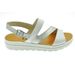 Acheter Petra sandale 3 bandes Blanc/nacrÃ© au meilleur prix