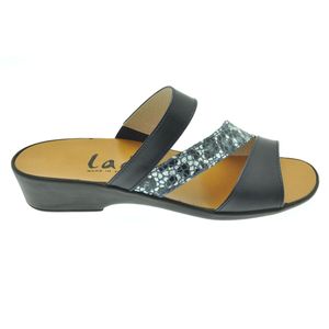 Acheter Laurie mule trois lanières Marine/Macao Bleu au meilleur prix