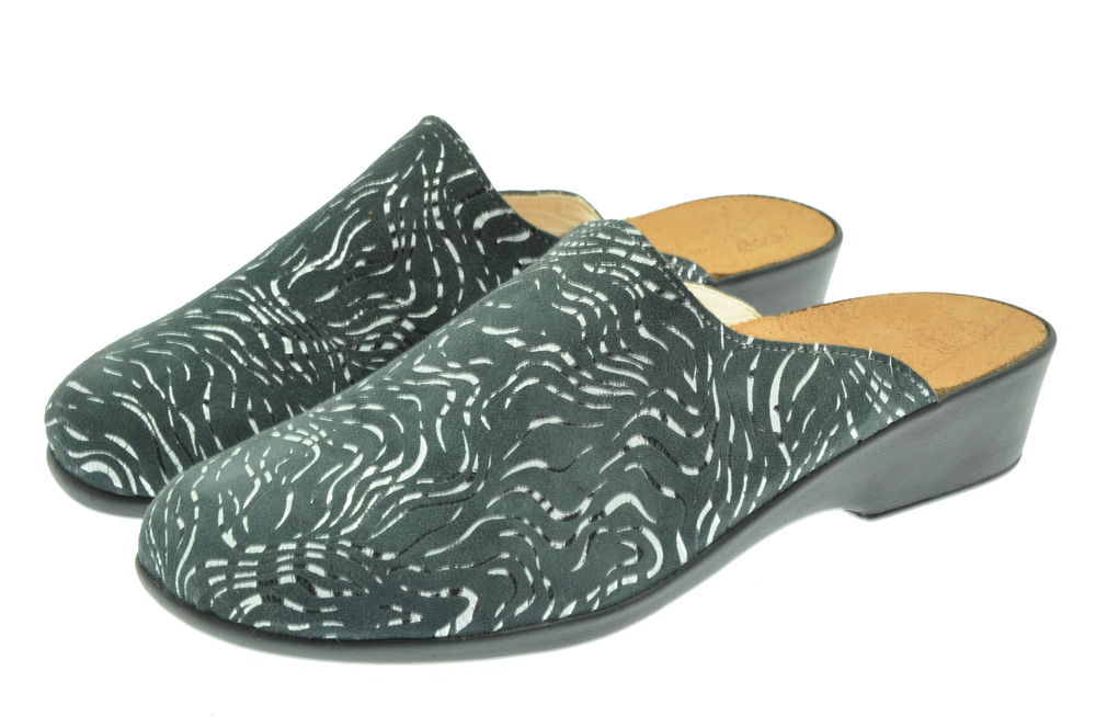mule fermée cuir femme