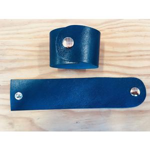 Acheter Rond de serviette en cuir RD bleu au meilleur prix