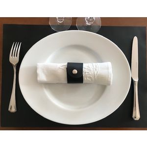 Acheter Set de table en cuir RD noir au meilleur prix