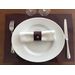 Acheter Set de table en cuir RD vernis grenat au meilleur prix