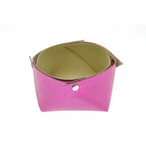 Acheter Corbeille en cuir moyen modèle Mosa Pink au meilleur prix