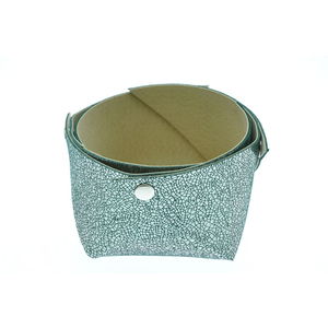 Acheter Corbeille en cuir petit modèle Mosa Vert sapin au meilleur prix