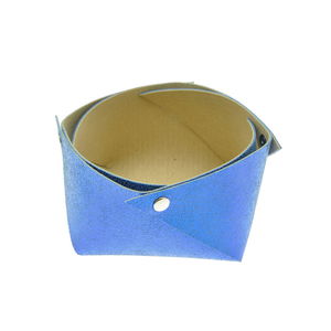 Acheter Corbeille en cuir moyen modèle Mosa Bleu au meilleur prix