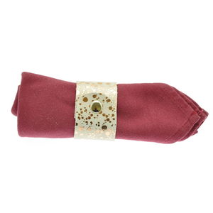 Acheter Rond de serviette en cuir or rose NL au meilleur prix