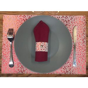 Acheter Set de table en cuir Rouge NL au meilleur prix