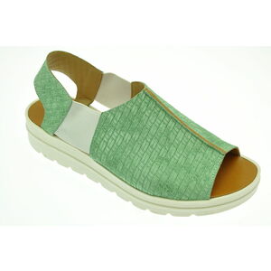 Acheter Sandale  en cuir Barbara Baya green tea au meilleur prix