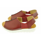 Sandale / Nu-pieds Sandale  en cuir Barbara Rouge Saco